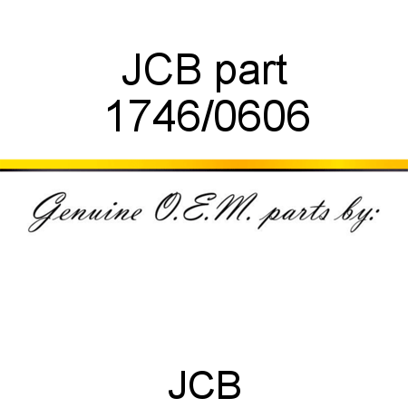 JCB part 1746/0606