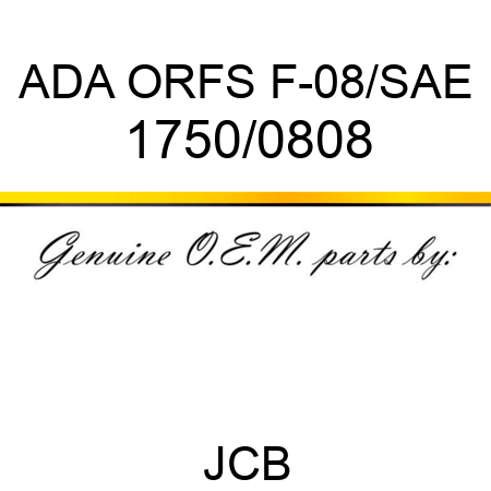 ADA ORFS F-08/SAE 1750/0808