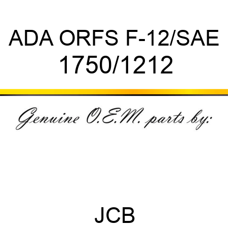 ADA ORFS F-12/SAE 1750/1212