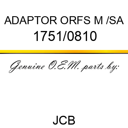 ADAPTOR ORFS M /SA 1751/0810