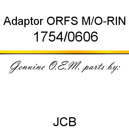 Adaptor, ORFS M/O-RIN 1754/0606