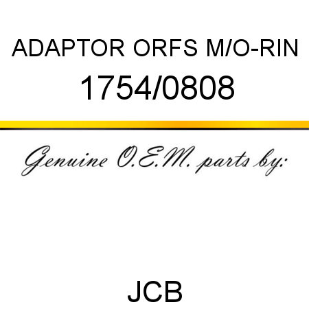 ADAPTOR ORFS M/O-RIN 1754/0808