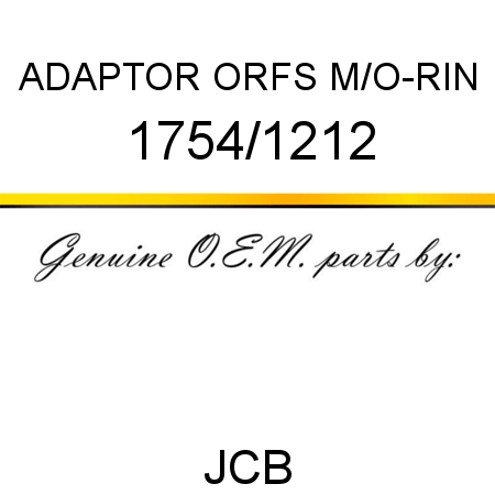 ADAPTOR ORFS M/O-RIN 1754/1212