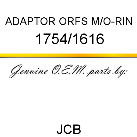 ADAPTOR ORFS M/O-RIN 1754/1616