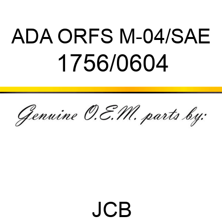 ADA ORFS M-04/SAE 1756/0604