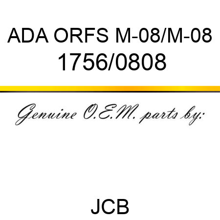 ADA ORFS M-08/M-08 1756/0808