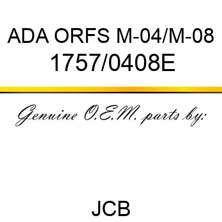 ADA ORFS M-04/M-08 1757/0408E