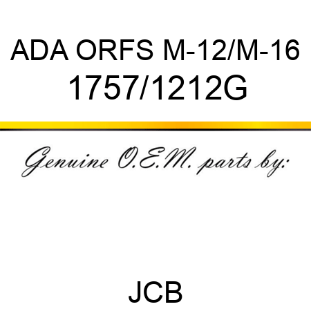 ADA ORFS M-12/M-16 1757/1212G