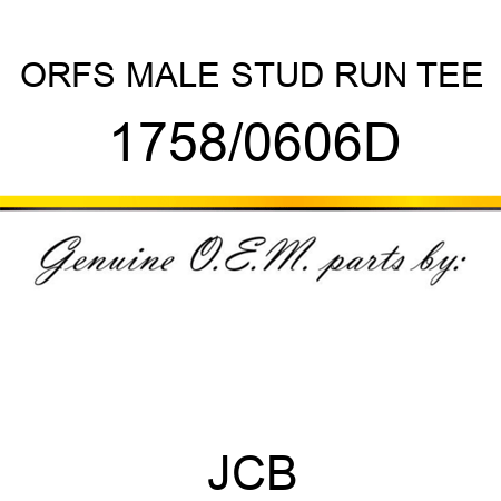 ORFS MALE STUD RUN TEE 1758/0606D