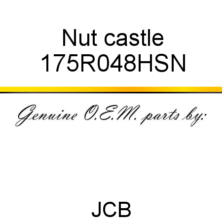 Nut, castle 175R048HSN
