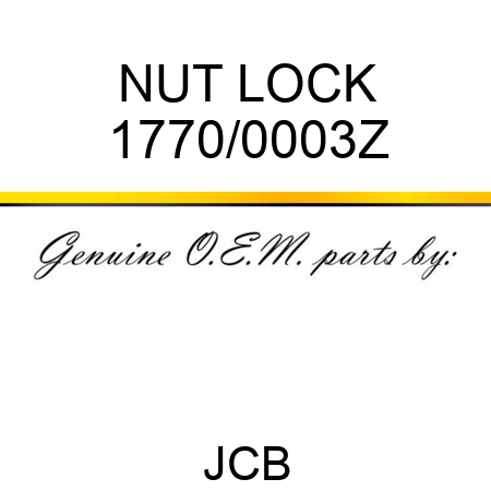 NUT LOCK 1770/0003Z