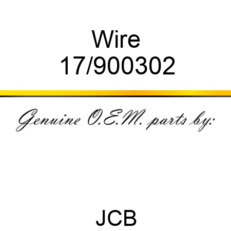 Wire 17/900302