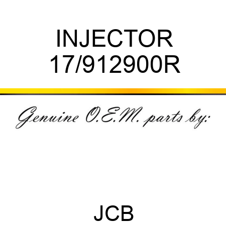 INJECTOR 17/912900R