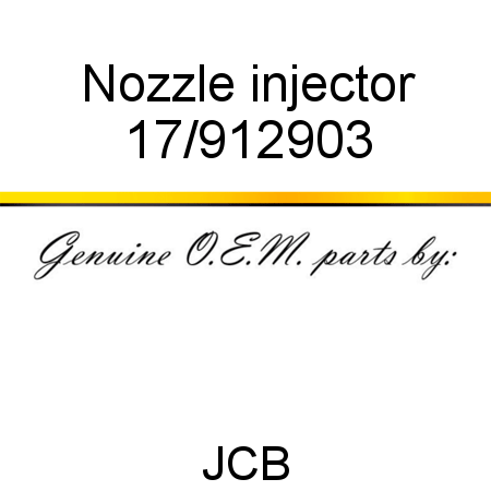 Nozzle, injector 17/912903