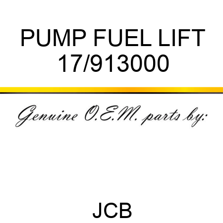 PUMP FUEL LIFT 17/913000
