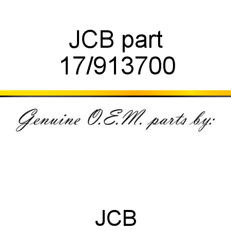 JCB part 17/913700