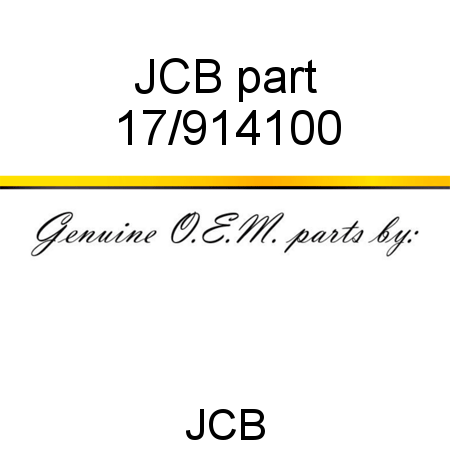 JCB part 17/914100