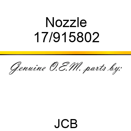 Nozzle 17/915802