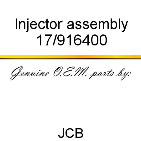 Injector, assembly 17/916400