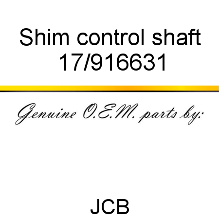 Shim, control shaft 17/916631