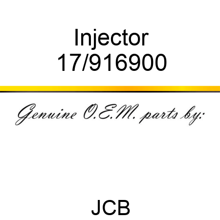 Injector 17/916900