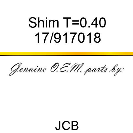 Shim T=0.40 17/917018