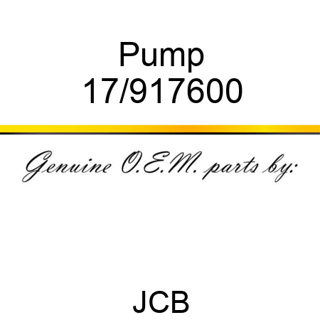 Pump 17/917600