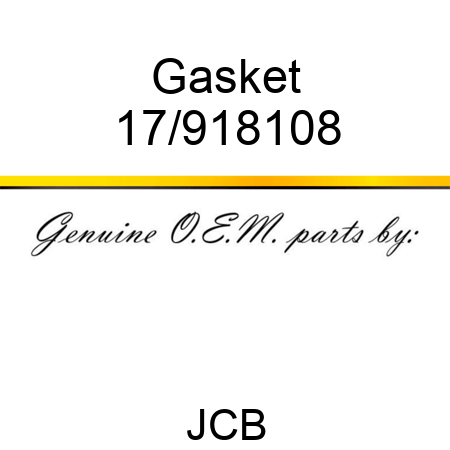 Gasket 17/918108