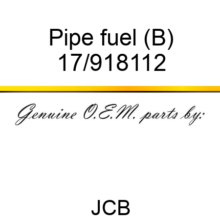 Pipe fuel (B) 17/918112