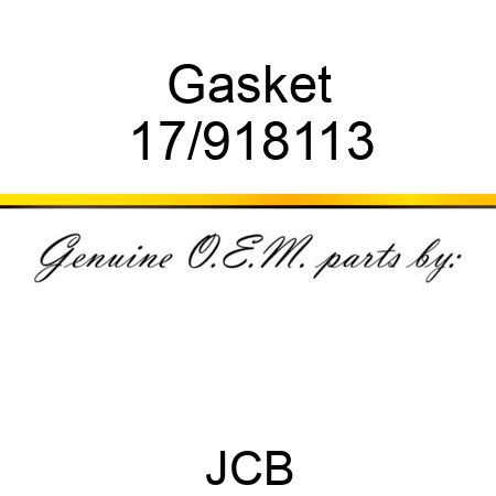 Gasket 17/918113