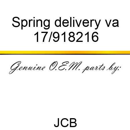 Spring delivery va 17/918216