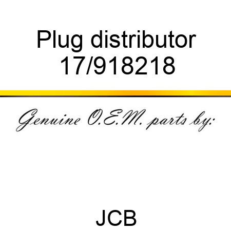 Plug distributor 17/918218