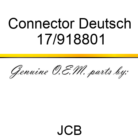 Connector Deutsch 17/918801