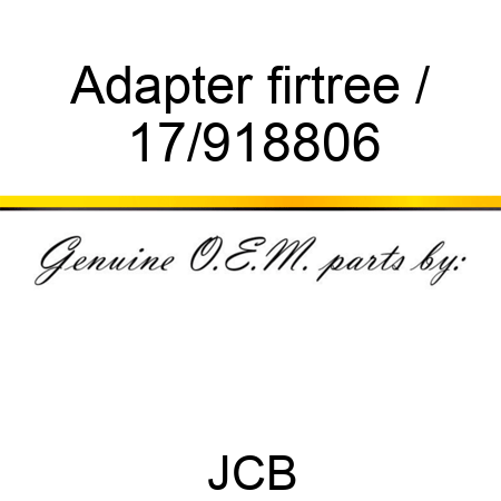 Adapter firtree / 17/918806