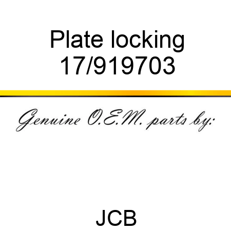 Plate locking 17/919703