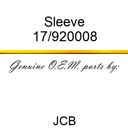 Sleeve 17/920008