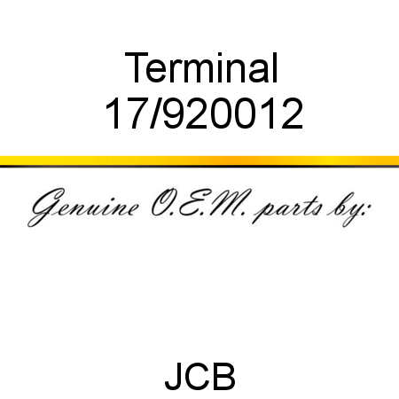 Terminal 17/920012