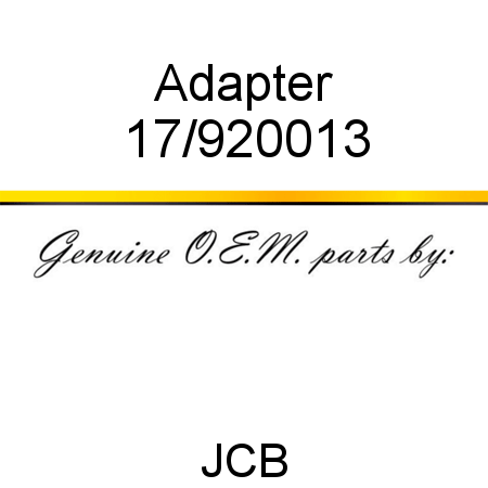 Adapter 17/920013