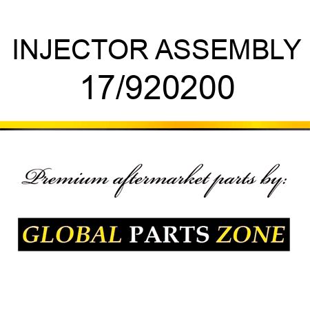 INJECTOR ASSEMBLY 17/920200