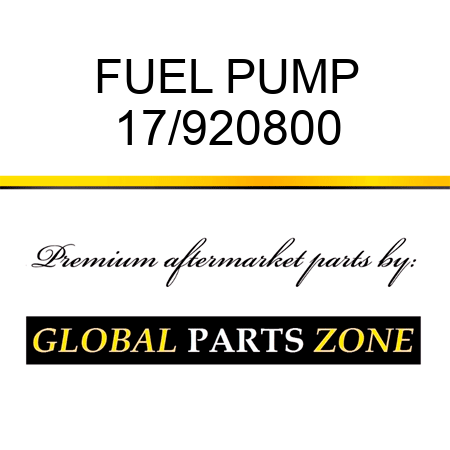 FUEL PUMP 17/920800