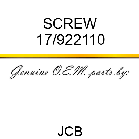 SCREW 17/922110