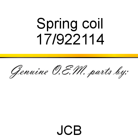 Spring, coil 17/922114