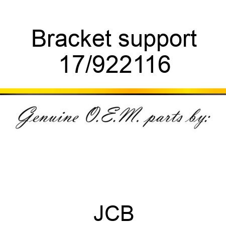 Bracket support 17/922116