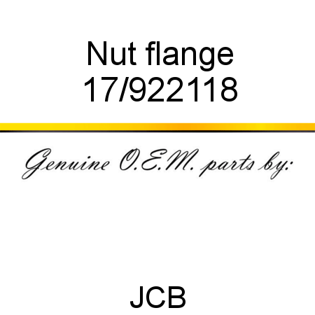 Nut, flange 17/922118