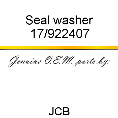 Seal, washer 17/922407