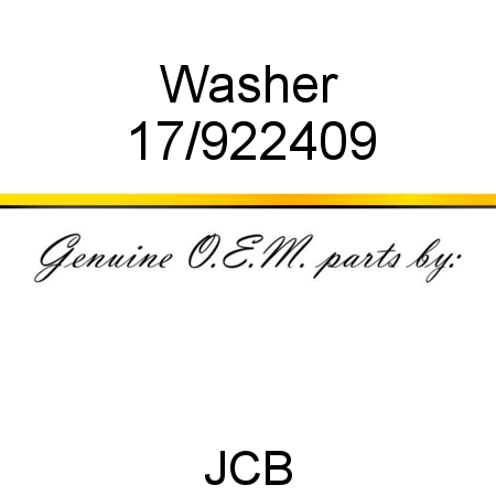 Washer 17/922409