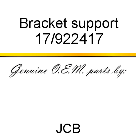 Bracket, support 17/922417