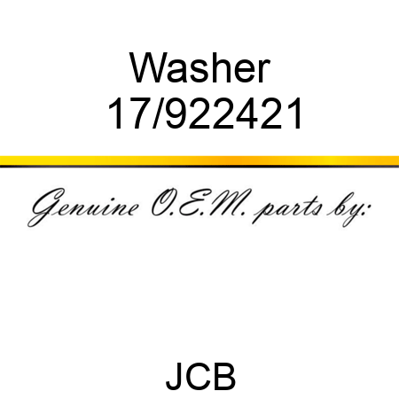 Washer 17/922421