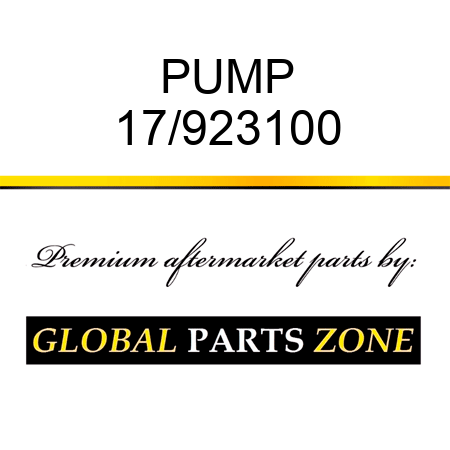 PUMP 17/923100