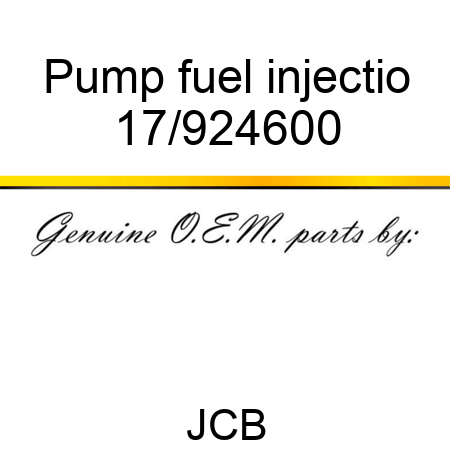 Pump fuel injectio 17/924600